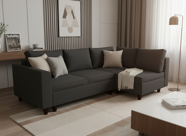 Coltar extensibil Azalea park 3 fara insula, la comanda, 100+ culori, cu picioare