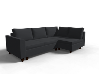 Coltar extensibil Azalea park 3 fara insula, la comanda, 100+ culori, cu picioare