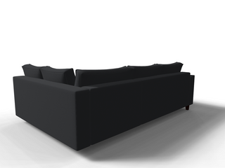 Coltar extensibil Azalea park 3 fara insula, la comanda, 100+ culori, cu picioare