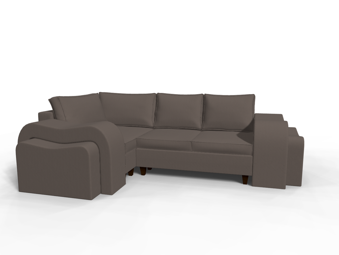 Coltar extensibil Belen colt park cu cotiera, la comanda, 100+ culori, cu picioare