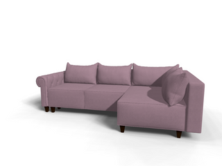 Coltar extensibil Cassandra park 3 fara insula, la comanda, 100+ culori, cu picioare