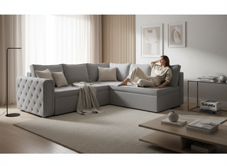 Coltar extensibil Cecelia park 3 fara insula, la comanda, 100+ culori