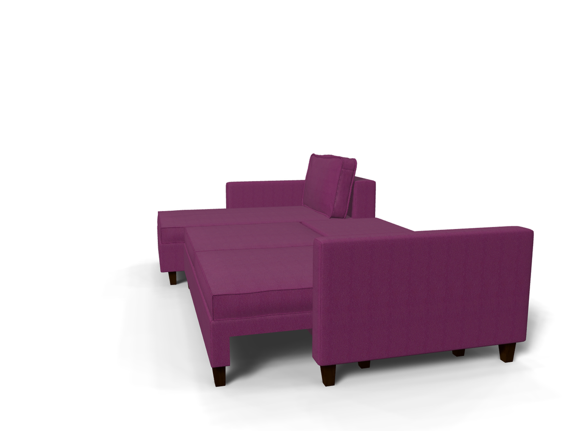 Coltar extensibil Charlotte park 2, la comanda, 100+ culori, cu picioare – 360°