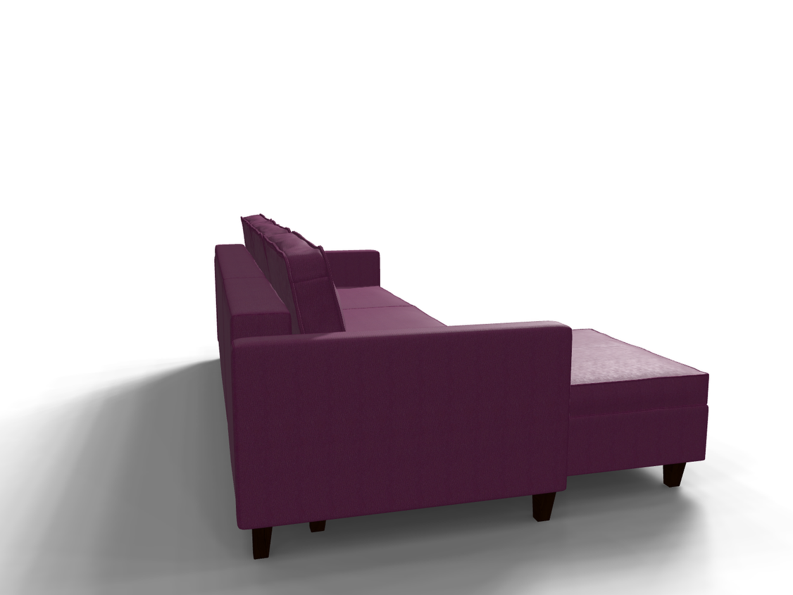 Coltar extensibil Charlotte park 2, la comanda, 100+ culori, cu picioare