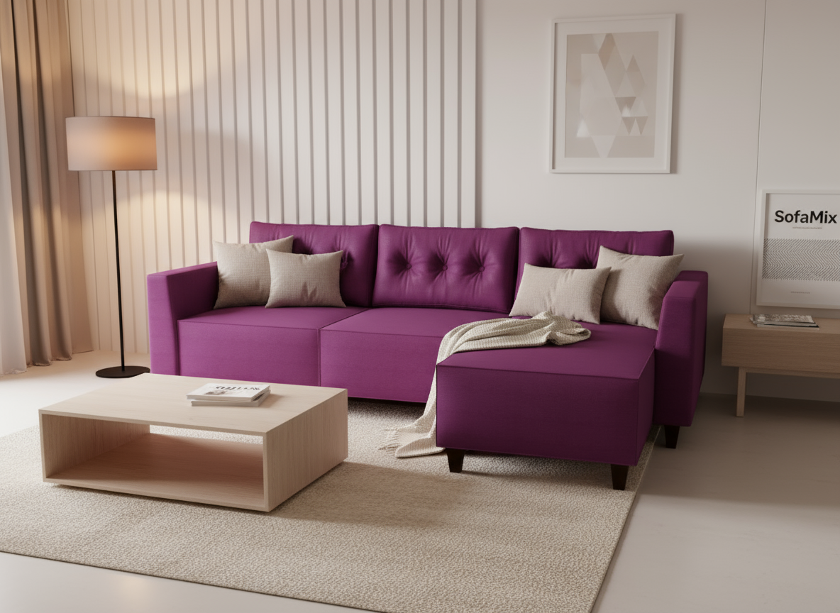 Coltar extensibil Daniella park 2, la comanda, 100+ culori, cu picioare