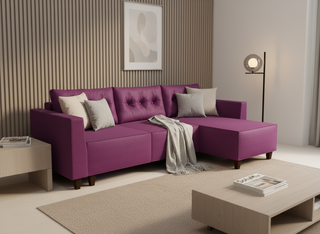 Coltar extensibil Daniella park 2, la comanda, 100+ culori, cu picioare