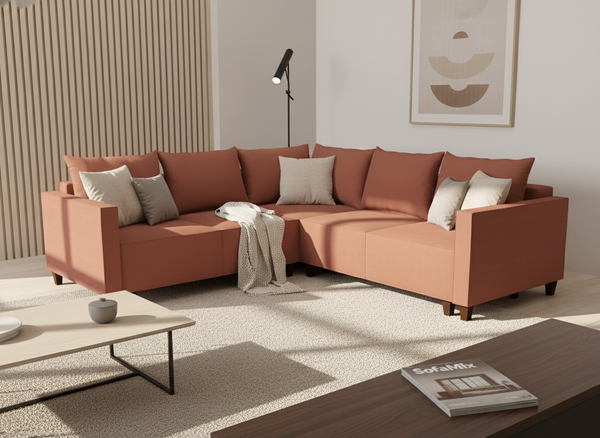 Coltar extensibil Ember colt park cu cotiera, la comanda, 100+ culori, cu picioare