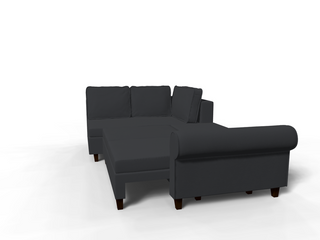 Coltar extensibil Genevieve park 3 fara insula, la comanda, 100+ culori, cu picioare – 360°