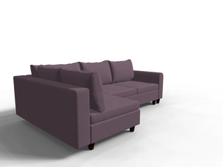 Coltar extensibil Gracelynn park 3 fara insula, la comanda, 100+ culori, cu picioare