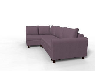 Coltar extensibil Gracelynn park 3 fara insula, la comanda, 100+ culori, cu picioare