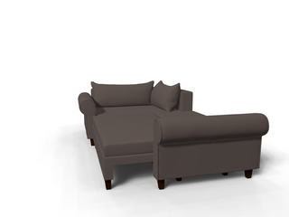 Coltar extensibil Isabelle colt park cu cotiera, la comanda, 100+ culori, cu picioare – 360°