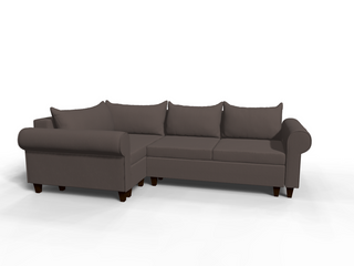 Coltar extensibil Isabelle colt park cu cotiera, la comanda, 100+ culori, cu picioare