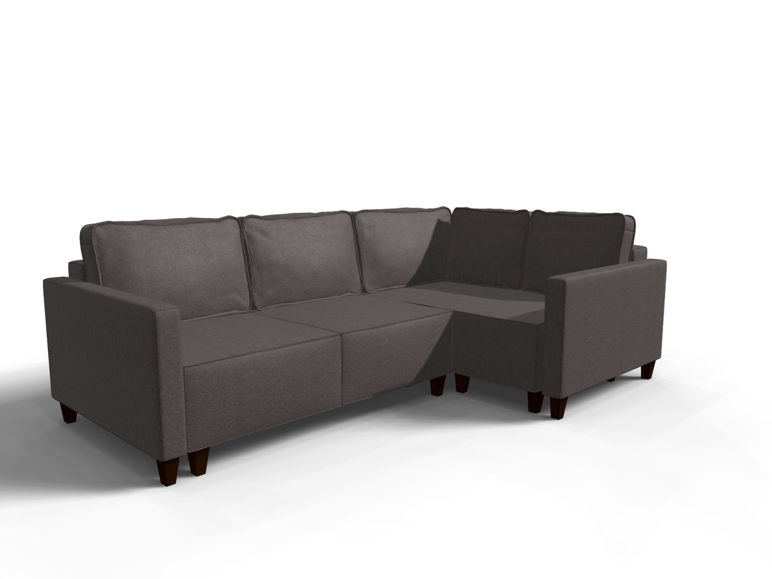 Coltar extensibil Isla colt park cu cotiera, la comanda, 100+ culori, cu picioare