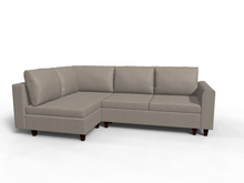 Coltar extensibil Itzel park 3 fara insula, la comanda, 100+ culori, cu picioare