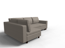 Coltar extensibil Itzel park 3 fara insula, la comanda, 100+ culori, cu picioare