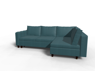 Coltar extensibil Journee park 3 fara insula, la comanda, 100+ culori, cu picioare