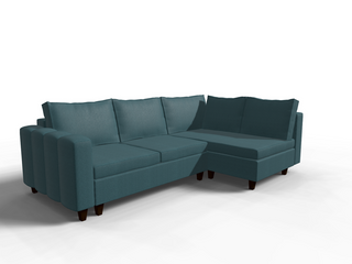 Coltar extensibil Journee park 3 fara insula, la comanda, 100+ culori, cu picioare