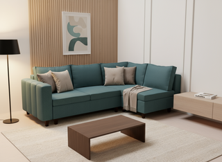 Coltar extensibil Journee park 3 fara insula, la comanda, 100+ culori, cu picioare