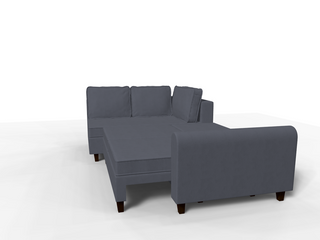 Coltar extensibil Katalina park 3 fara insula, la comanda, 100+ culori, cu picioare – 360°