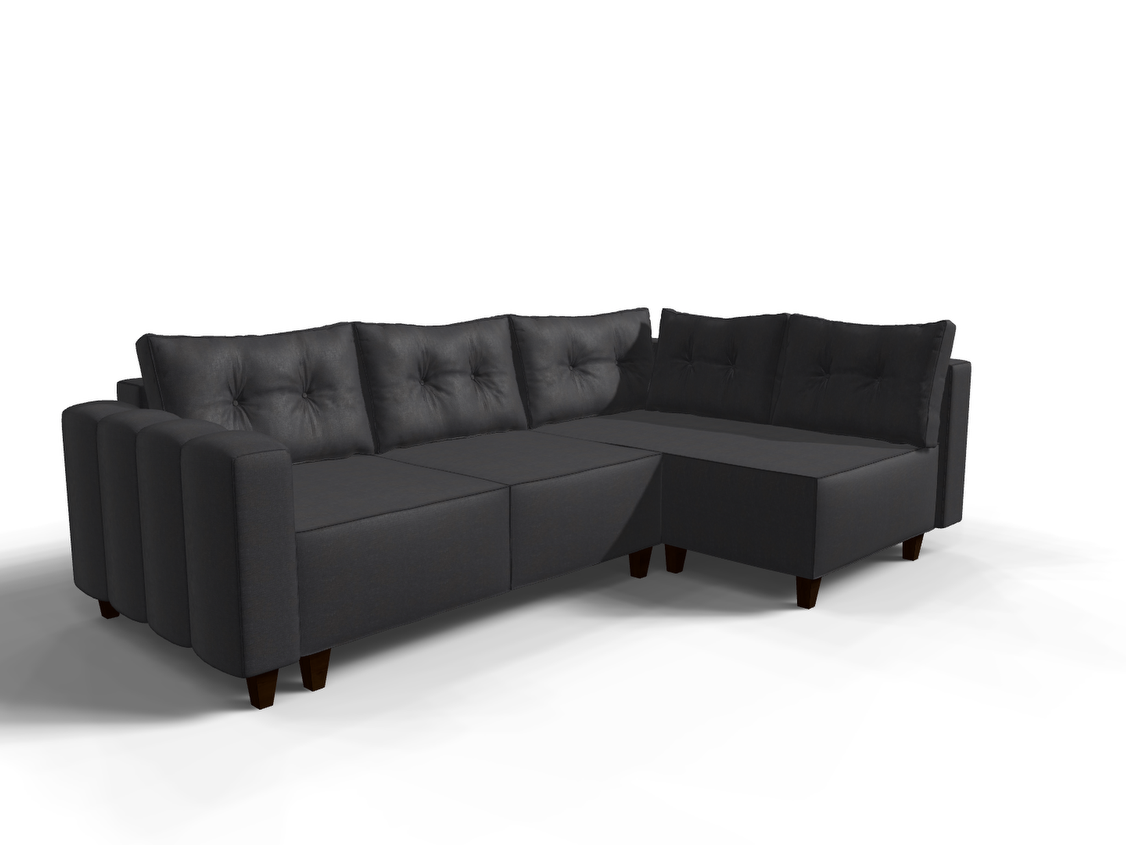 Coltar extensibil Lennon park 3 fara insula, la comanda, 100+ culori, cu picioare