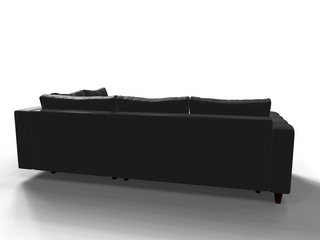 Coltar extensibil Lennon park 3 fara insula, la comanda, 100+ culori, cu picioare