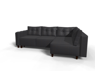 Coltar extensibil Lennon park 3 fara insula, la comanda, 100+ culori, cu picioare