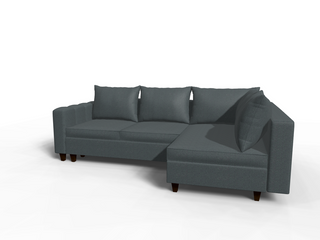 Coltar extensibil Maisie park 3 fara insula, la comanda, 100+ culori, cu picioare