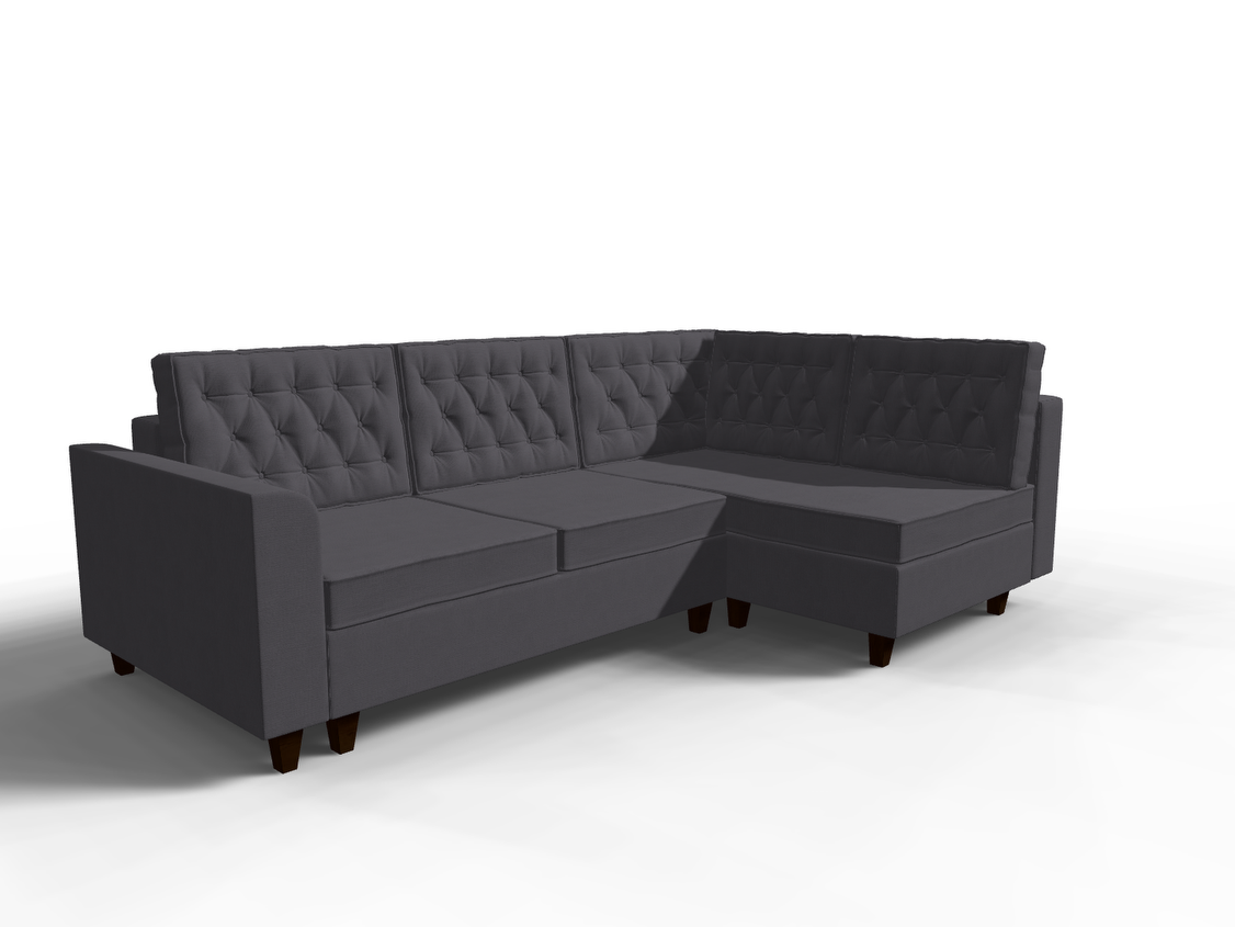 Coltar extensibil Malani park 3 fara insula, la comanda, 100+ culori, cu picioare