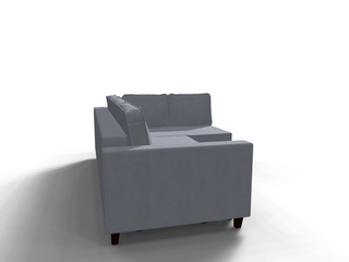 Coltar extensibil Mariam park 3 fara insula, la comanda, 100+ culori, cu picioare