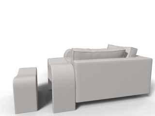 Coltar extensibil Melina colt park cu cotiera, la comanda, 100+ culori, cu picioare – 360°