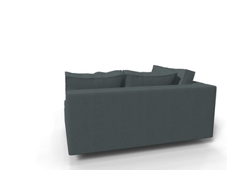 Coltar extensibil Melina park 3 fara insula, la comanda, 100+ culori, cu picioare – 360°