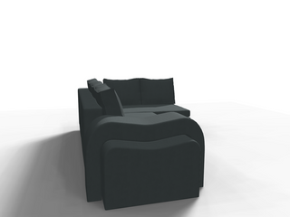 Coltar extensibil Melina park 3 fara insula, la comanda, 100+ culori, cu picioare