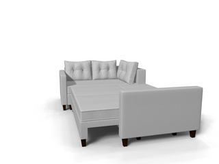 Coltar extensibil Mia colt park cu cotiera, la comanda, 100+ culori, cu picioare – 360°