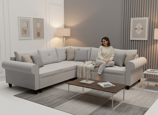 Coltar extensibil Molly colt park cu cotiera, la comanda, 100+ culori, cu picioare