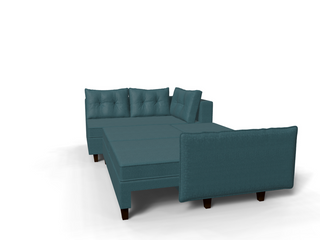 Coltar extensibil Morgan park 3 fara insula, la comanda, 100+ culori, cu picioare – 360°