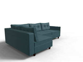 Coltar extensibil Morgan park 3 fara insula, la comanda, 100+ culori, cu picioare