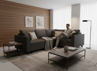 Coltar extensibil Nina colt park cu cotiera, la comanda, 100+ culori, cu picioare