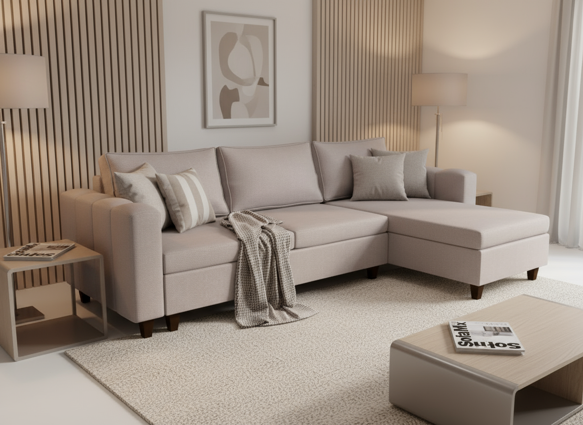 Coltar extensibil Noelle park 2, la comanda, 100+ culori, cu picioare