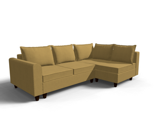 Coltar extensibil Payton park 3 fara insula, la comanda, 100+ culori, cu picioare