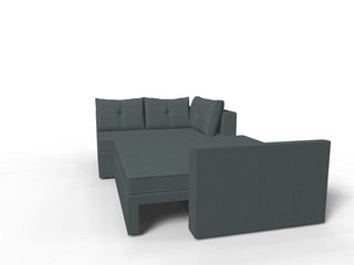 Coltar extensibil Poppy park 3 fara insula, la comanda, 100+ culori – 360°