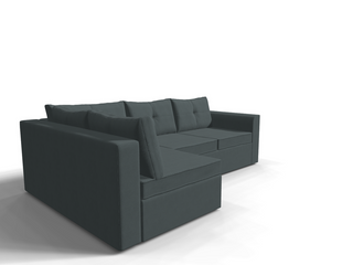 Coltar extensibil Poppy park 3 fara insula, la comanda, 100+ culori