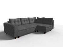 Coltar extensibil Reyna park 3 fara insula, la comanda, 100+ culori, cu picioare