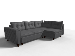 Coltar extensibil Reyna park 3 fara insula, la comanda, 100+ culori, cu picioare