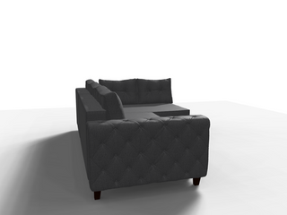 Coltar extensibil Reyna park 3 fara insula, la comanda, 100+ culori, cu picioare