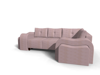 Coltar extensibil Rosa colt park cu cotiera, la comanda, 100+ culori, cu picioare