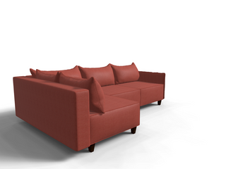 Coltar extensibil Rosemary park 3 fara insula, la comanda, 100+ culori, cu picioare