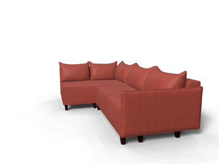 Coltar extensibil Rosemary park 3 fara insula, la comanda, 100+ culori, cu picioare