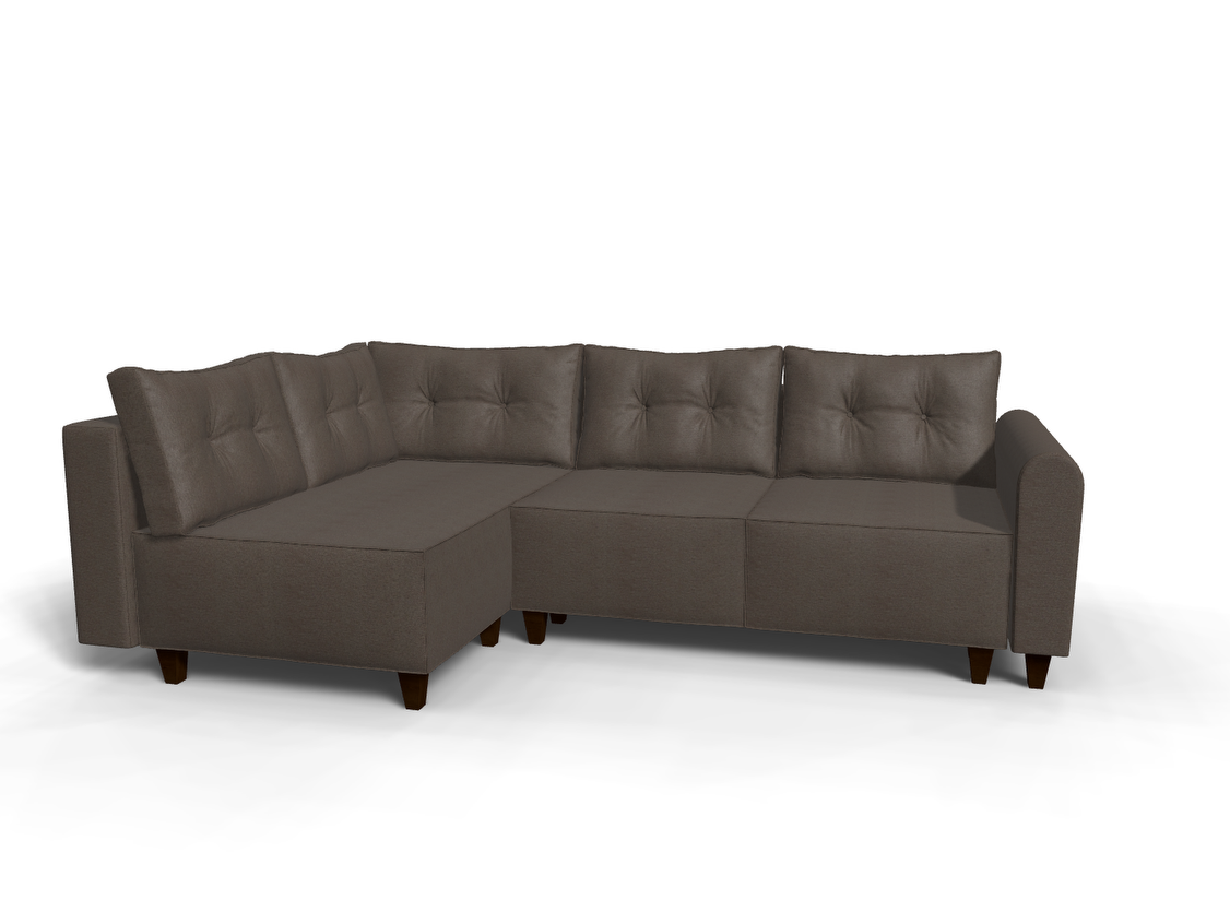 Coltar extensibil Sarai park 3 fara insula, la comanda, 100+ culori, cu picioare