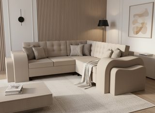 Coltar extensibil Sasha colt park cu cotiera, la comanda, 100+ culori, cu picioare