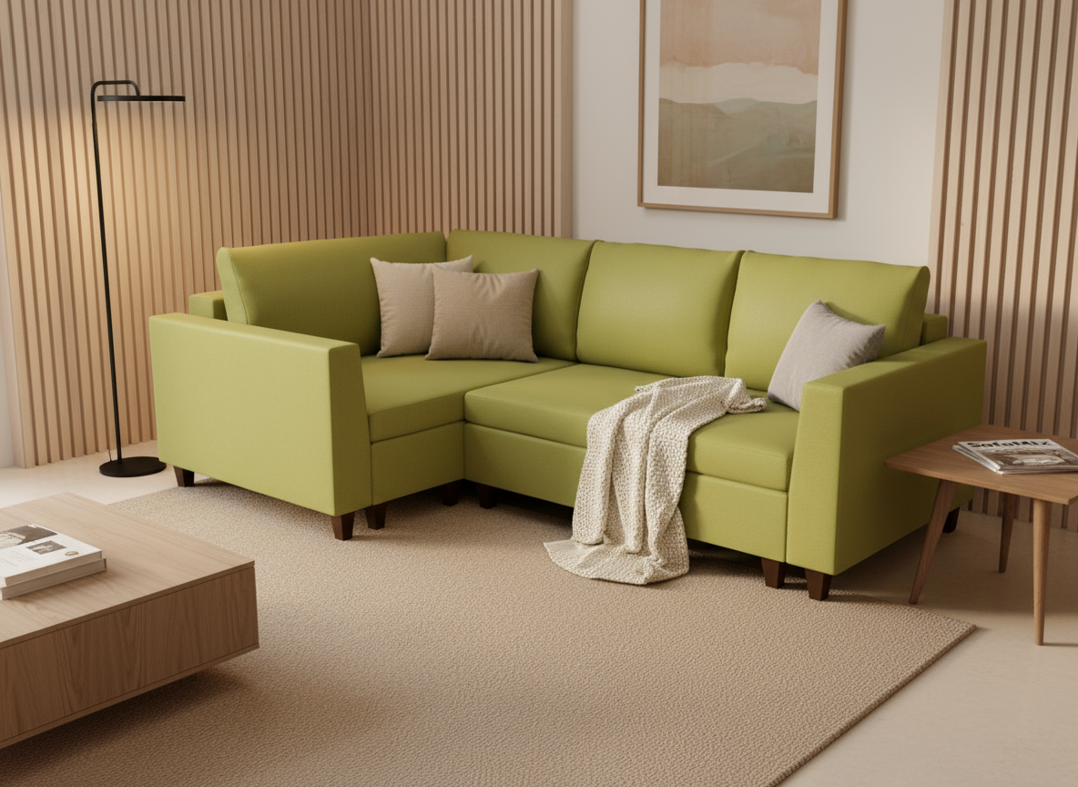 Coltar extensibil Skye colt park cu cotiera, la comanda, 100+ culori, cu picioare